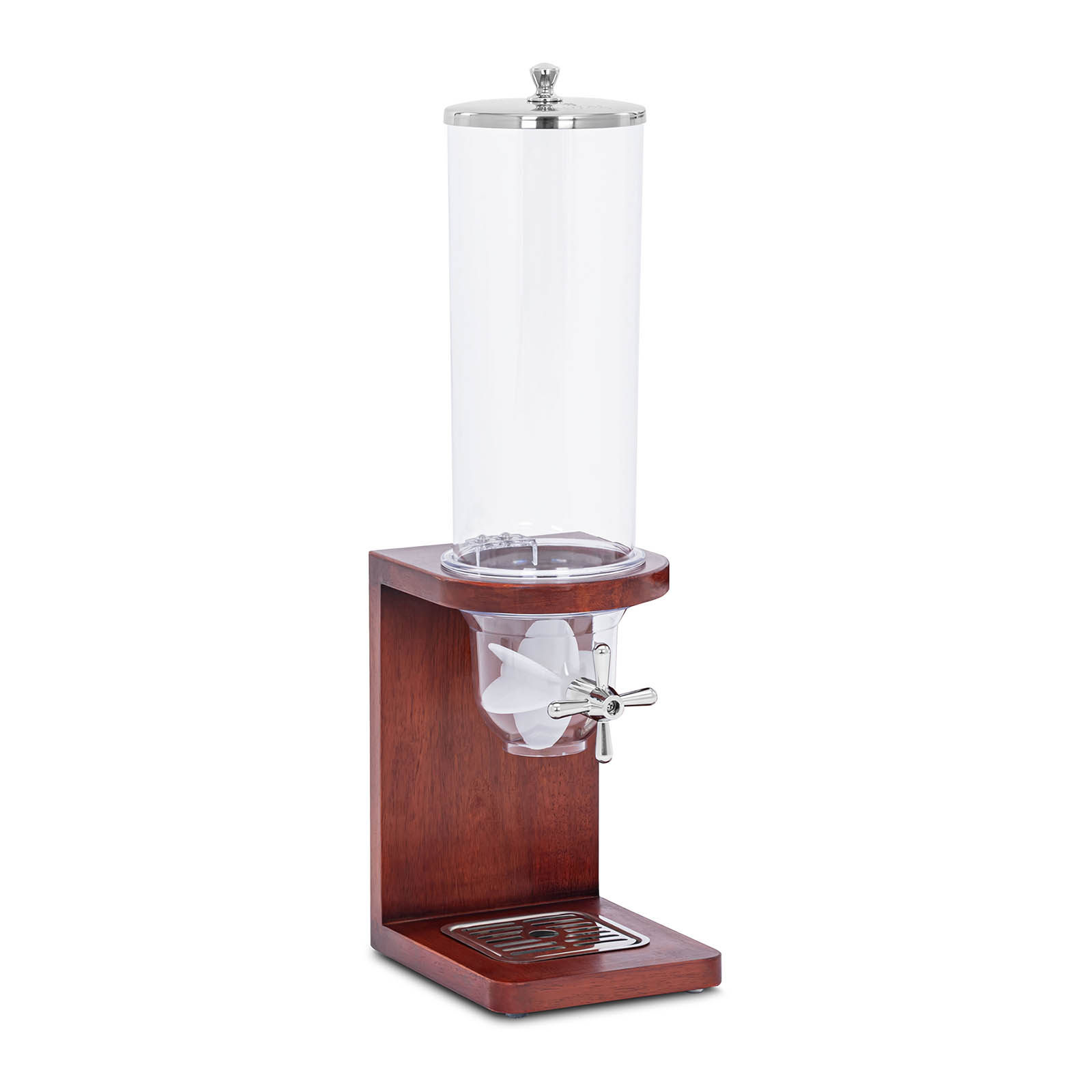 Dávkovač müsli – 3,5 l – nehrdzavejúca oceľ / plast / bukové drevo - Royal Catering