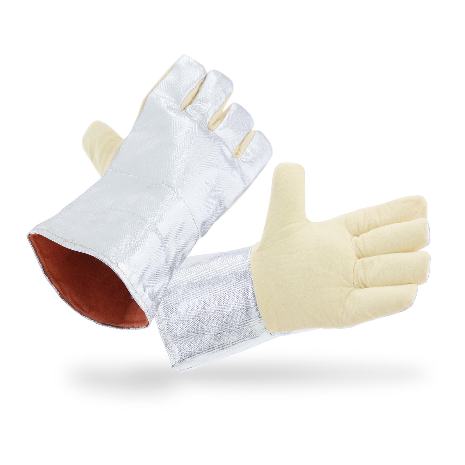 Zváračské rukavice - 35 x 20 cm - Aramidové vlákno - dĺžka 35 cm