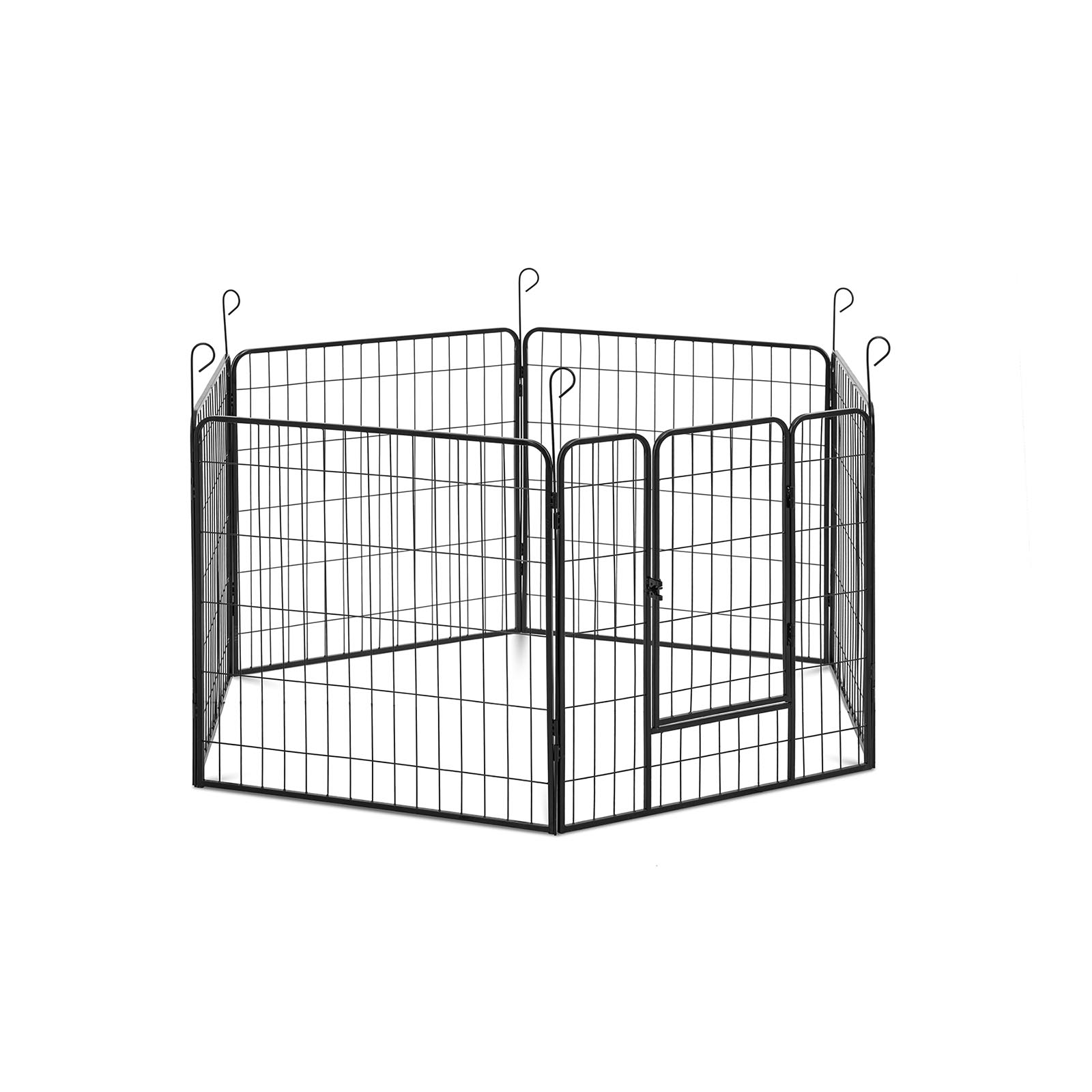 Výbeh pre šteniatka – s dvierkami – 6 modulárnych segmentov – do interiéru aj exteriéru